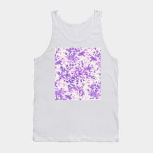 seamless pattern with watercolor violet roses Tank Top